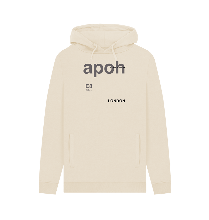 Oat Printed Hoody Front