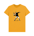 Mustard Printed T-shirt Front