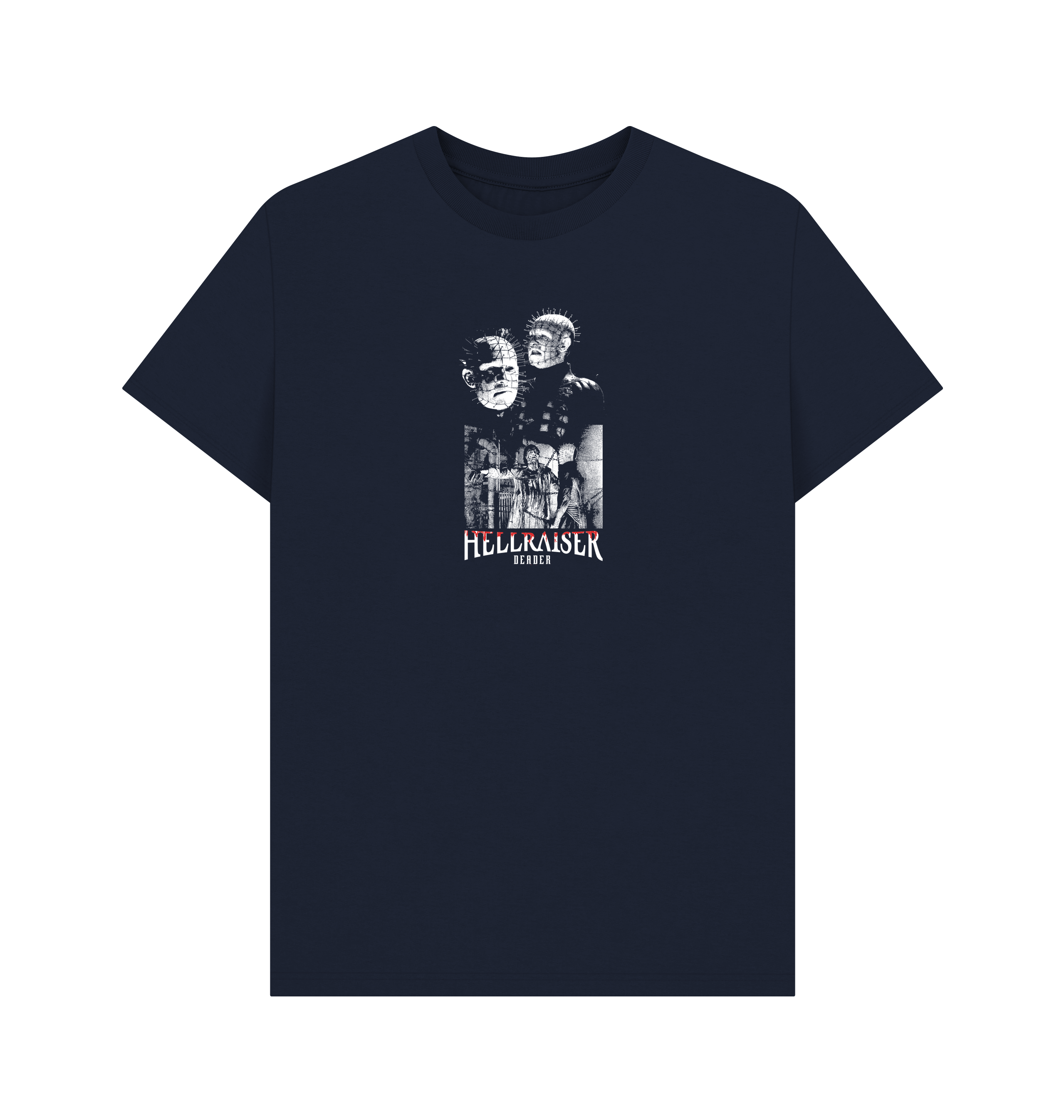 Navy Blue Printed T-shirt Front
