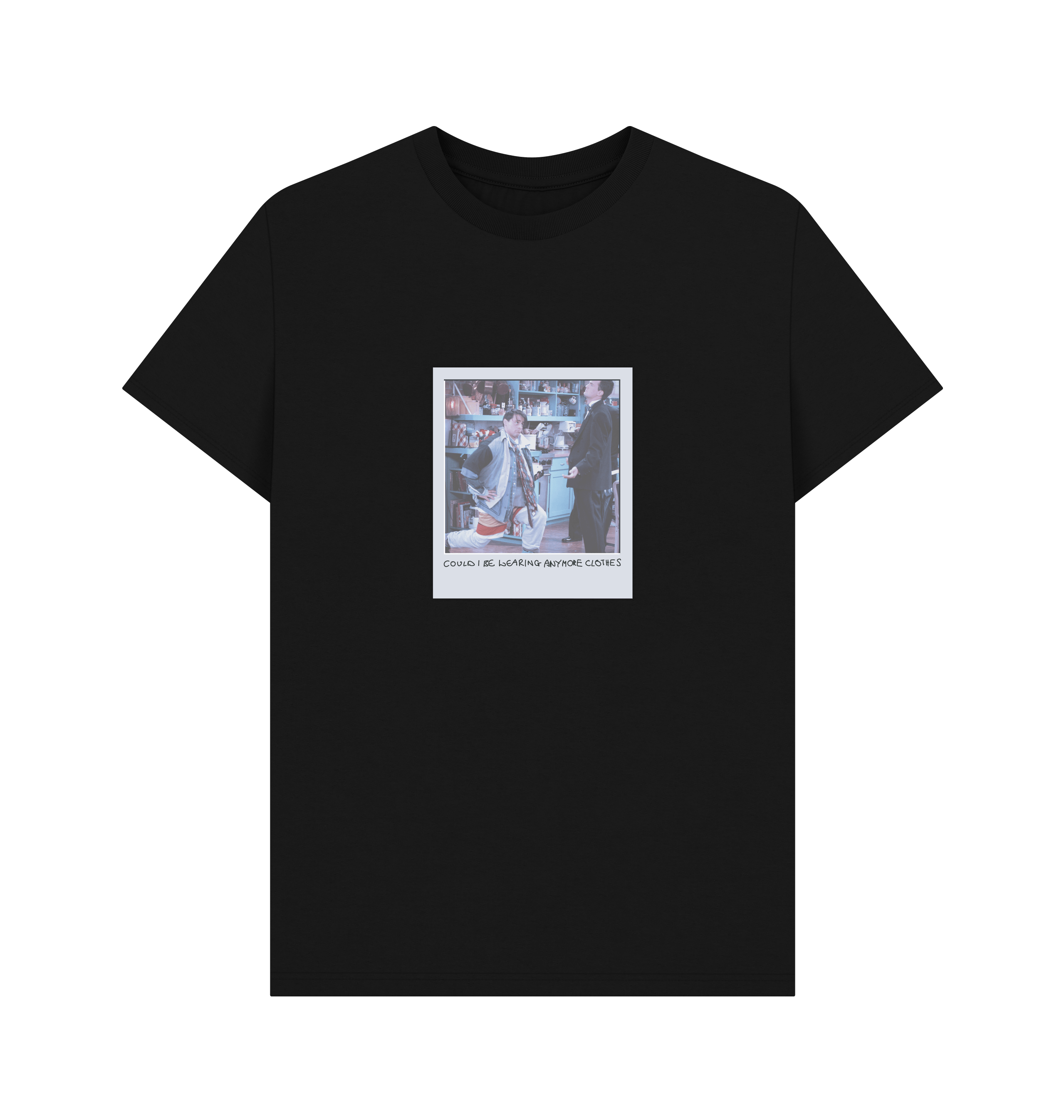 Black Printed T-shirt Front