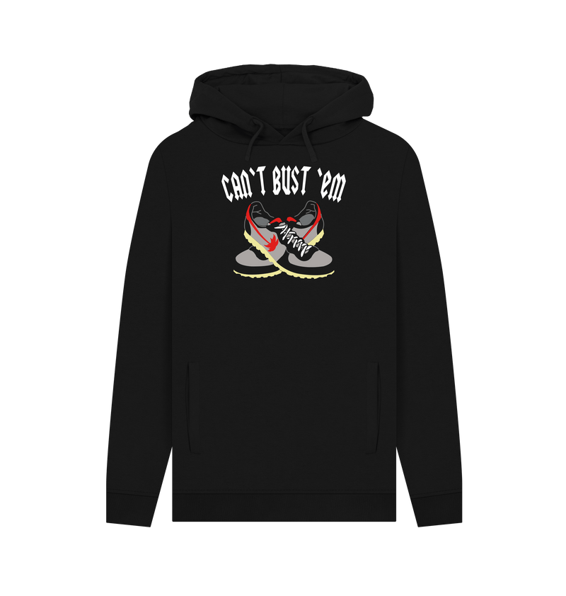 Black Printed Hoody Front