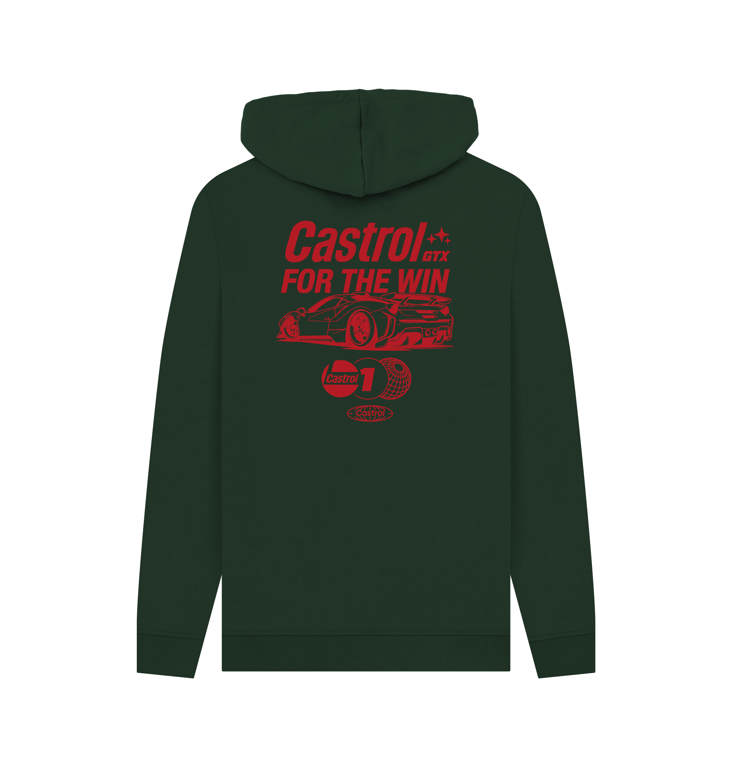 Evergreen Printed Hoody Back