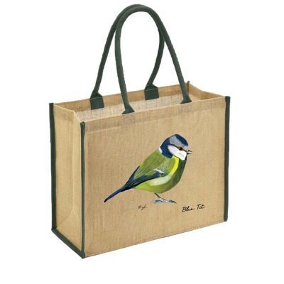 Sammy's Blue Tit Jute Bag