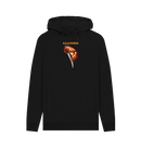 Black Printed Hoody Front