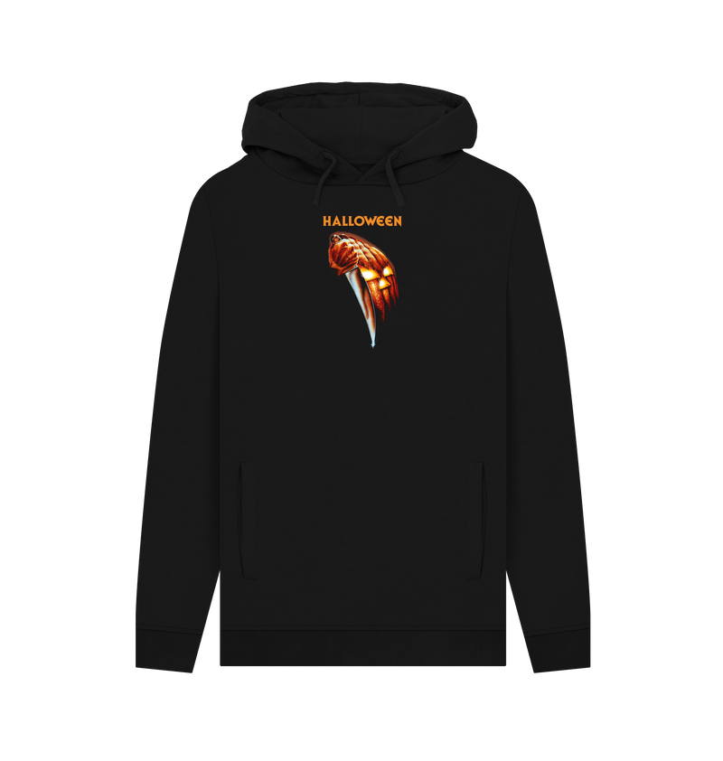 Black Printed Hoody Front