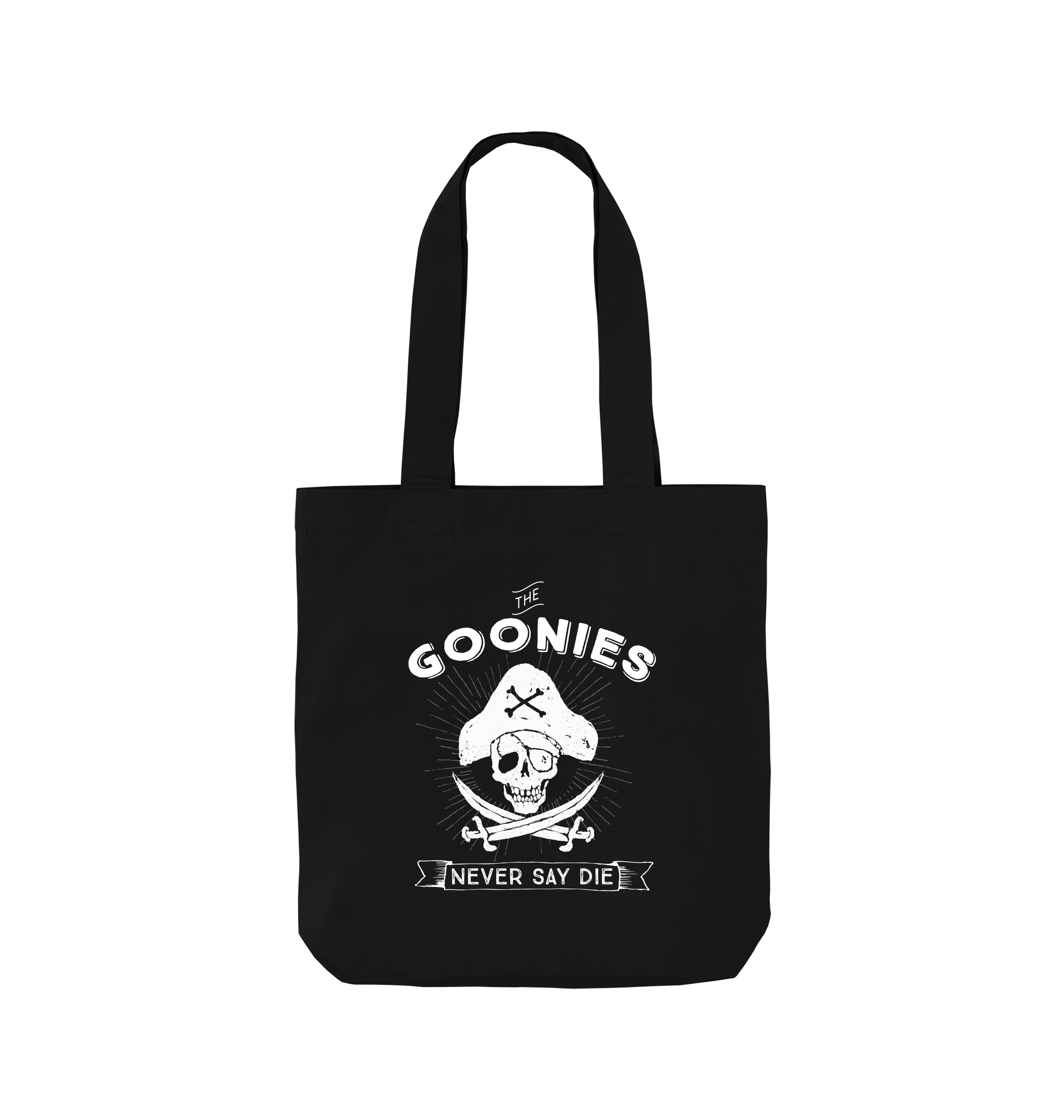 Black Printed Bag Front