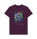 Purple Printed T-shirt Front