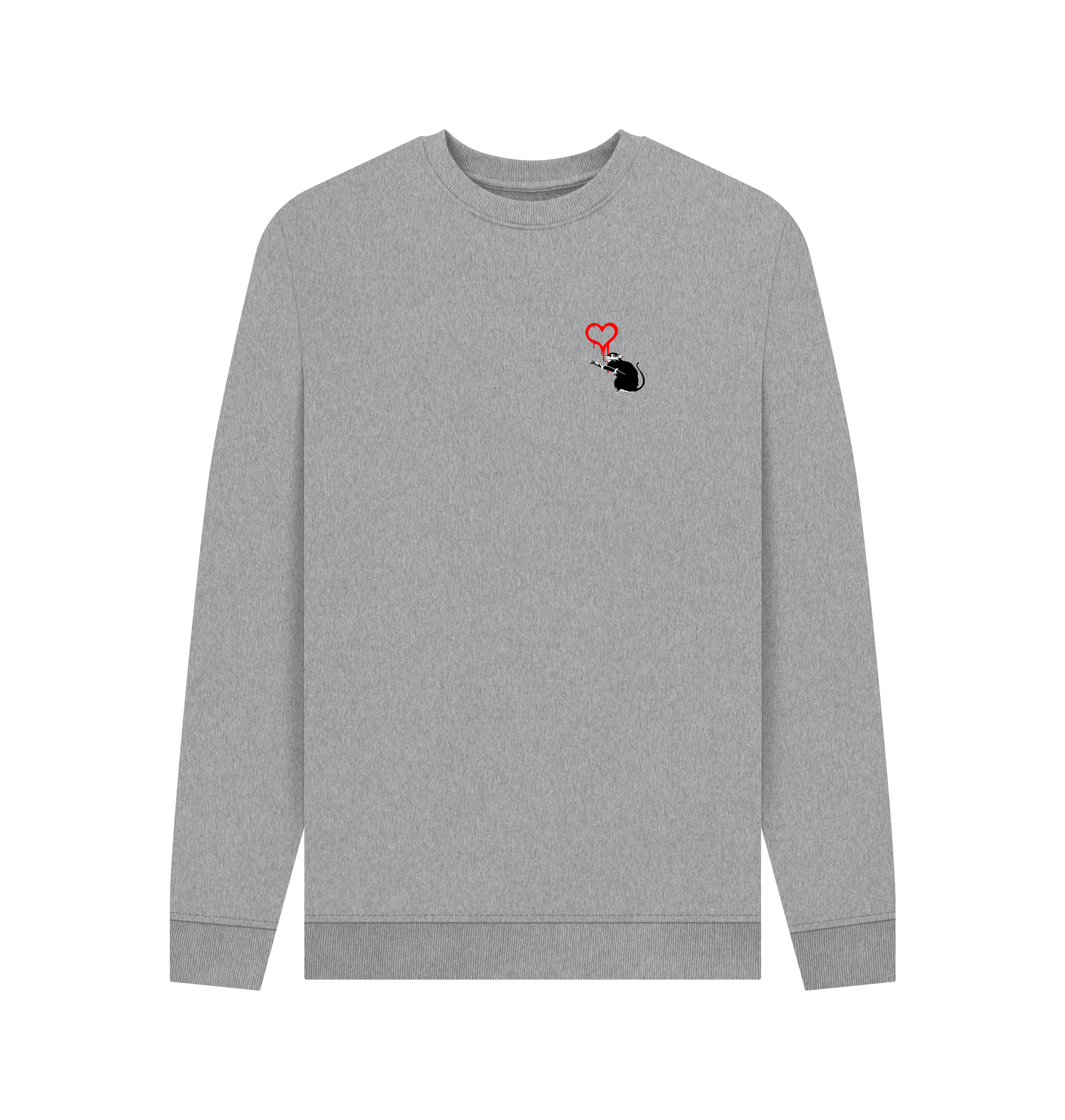 Light Heather Printed Sweater Front