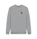 Light Heather Printed Sweater Front