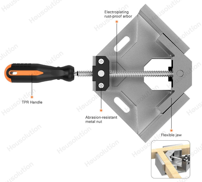 Swing Jaw Corner Clamp Single Handle 90°