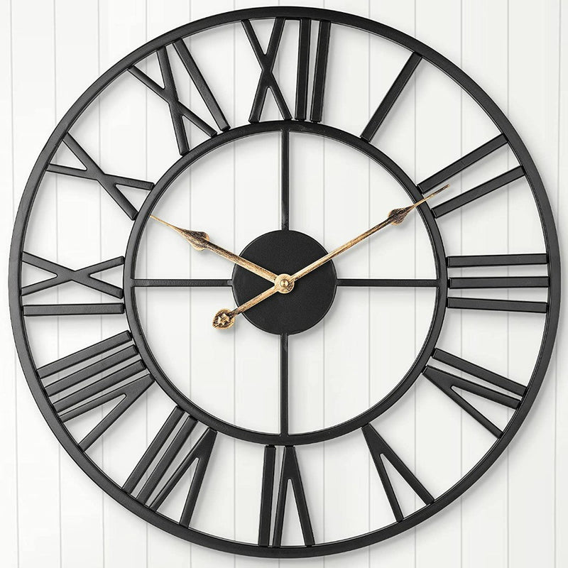 ARVINKEY Silent Wall Clock, European Farmhouse