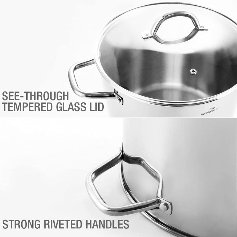 Large Nickel Free Stainless Steel Stock Pot