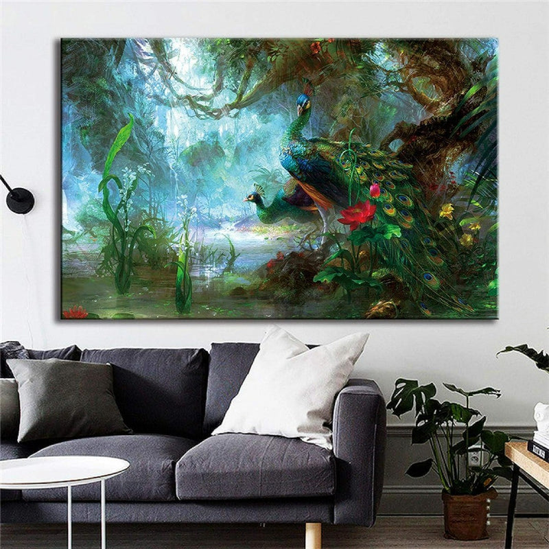 Jungle Scene Canvas Print 60 x 90cm