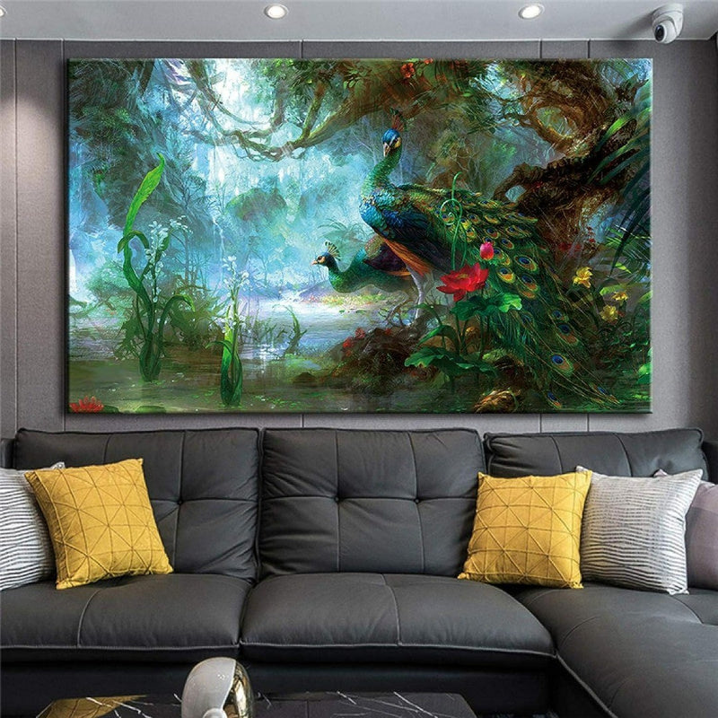 Jungle Scene Canvas Print 60 x 90cm