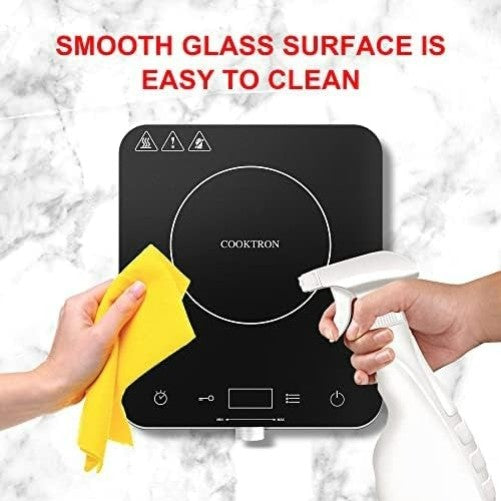 1800W Single Countertop Portable Induction Cooktop with Timer