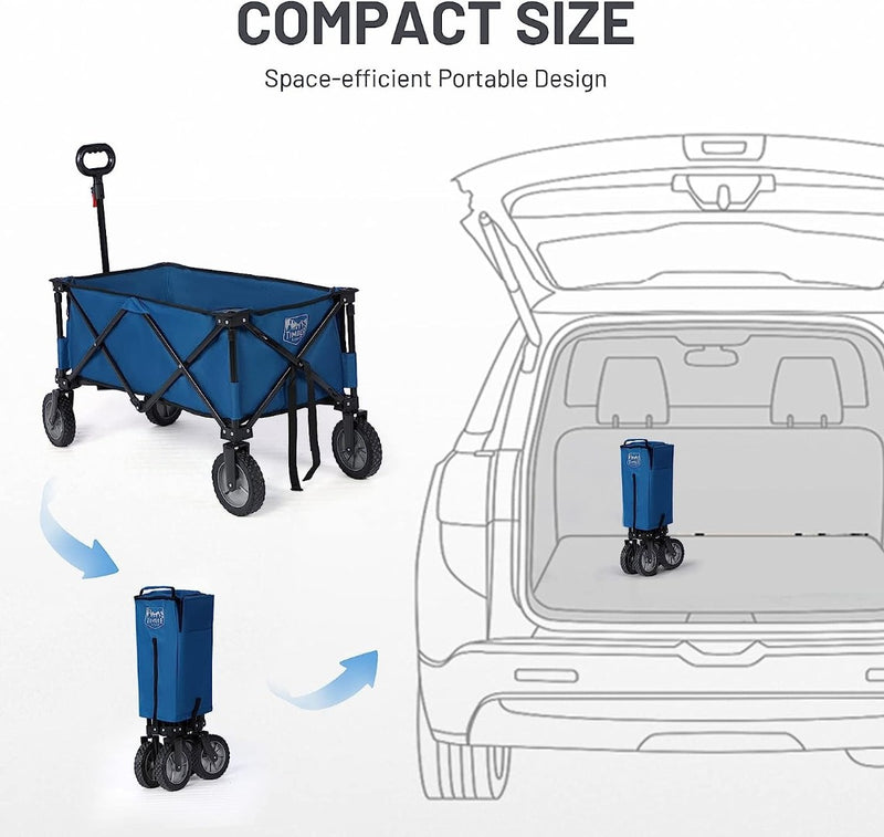 Folding Wagon Camping Cart Heavy Duty adjustable