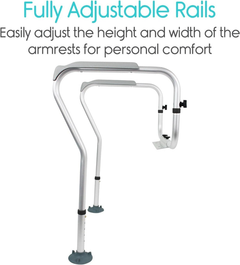 Toilet Safety Rail Height Bathroom Safety Frame for Elderly