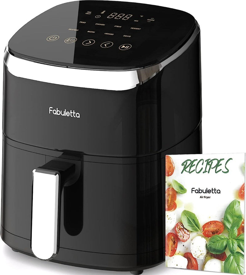 Air Fryers Oven 4L Fabuletta1680W Compact with 9 Presets Black