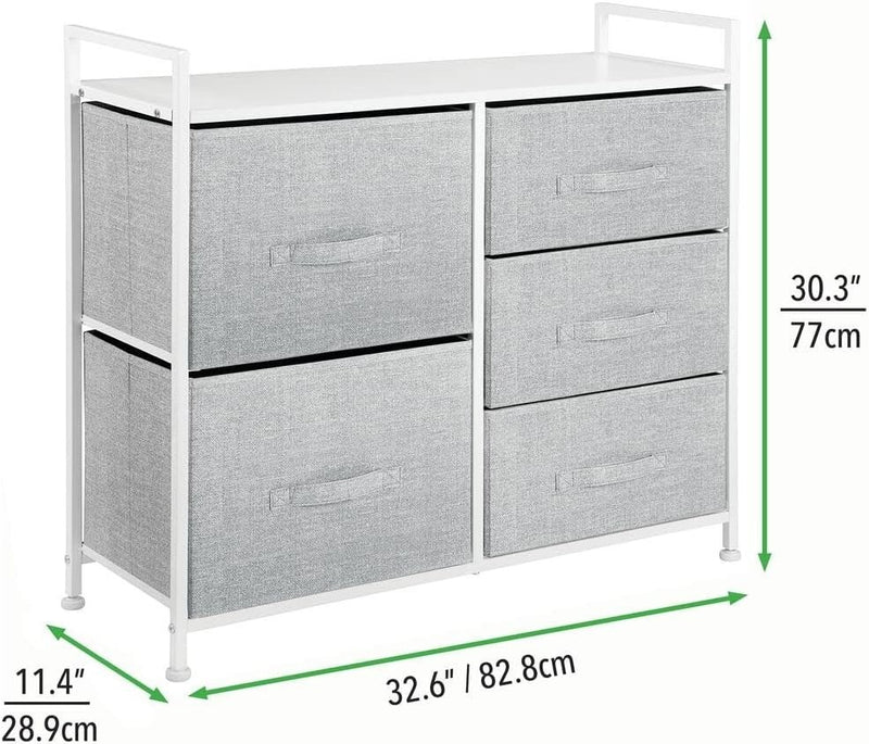 Dresser Tower 5 Drawers 82.8 cm x 29 cm x 77 cm