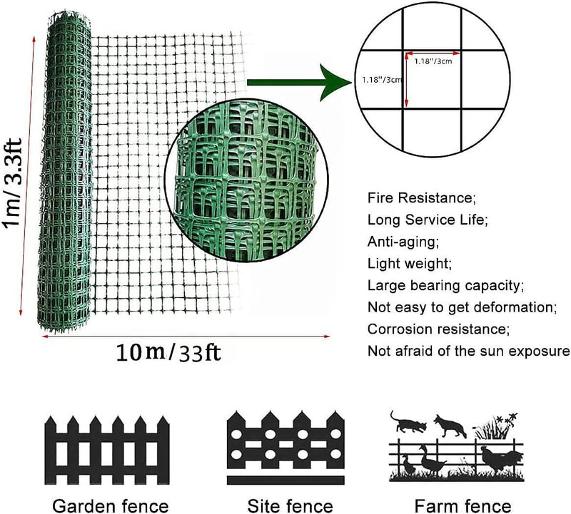 Animal Barrier Garden Fence 1 * 10M Reusable