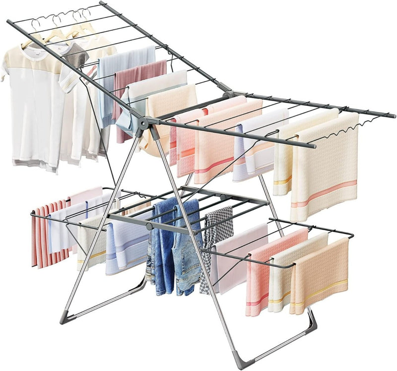 Clothes dryer Foldable Rack 2-Level 33 bars