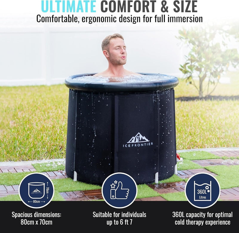 Ice Bath Outdoor Recover Tub 60L Premium Ice Bath Tub