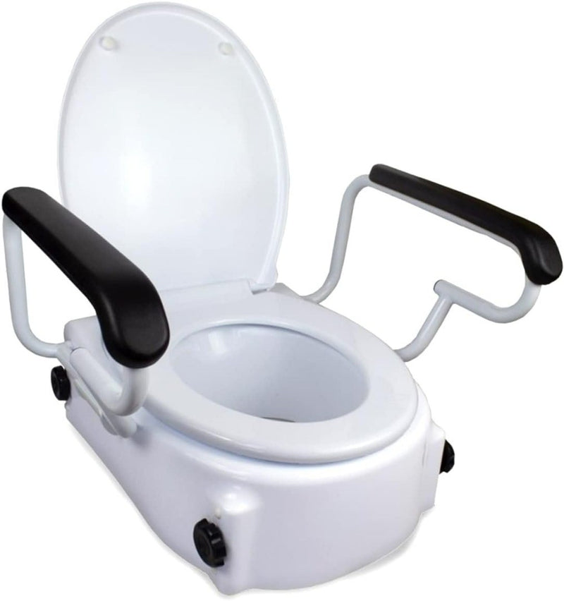 Mobiclinic® Raised Toilet Seat 7 inch Seat Riser for Adults