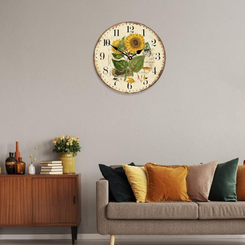 Beautiful Sunflower Wall Clock