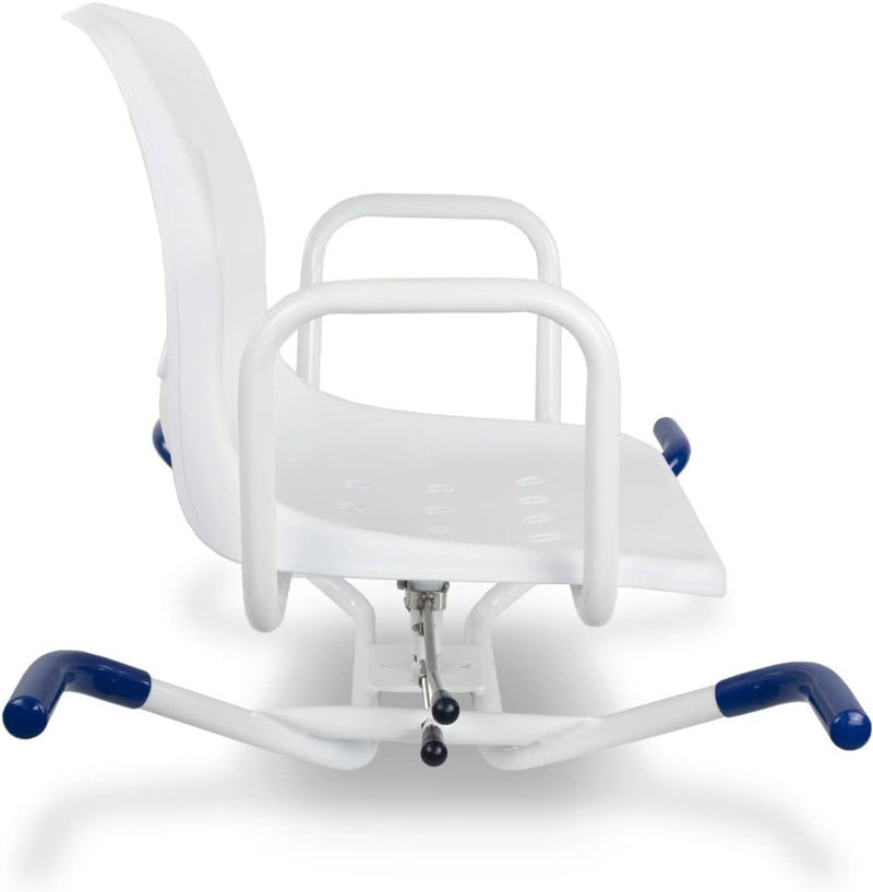 Bath Chair Lago Armrests Backrest 360º Swivel Elderly Disabled White Mobiclinic