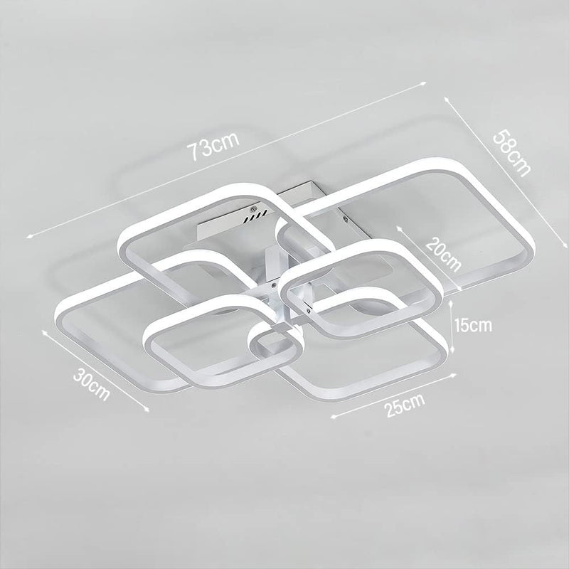 LED Ceiling Light 6 Squares 73 x 58 x 16cm