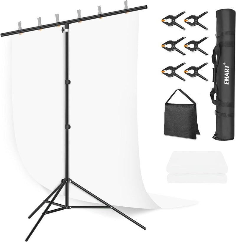 White Backdrop with Stand 2 x 2M - EMART