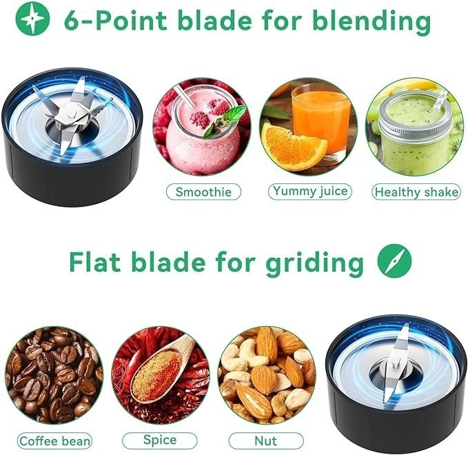 Blender 900W Bullet 6-Point Blade