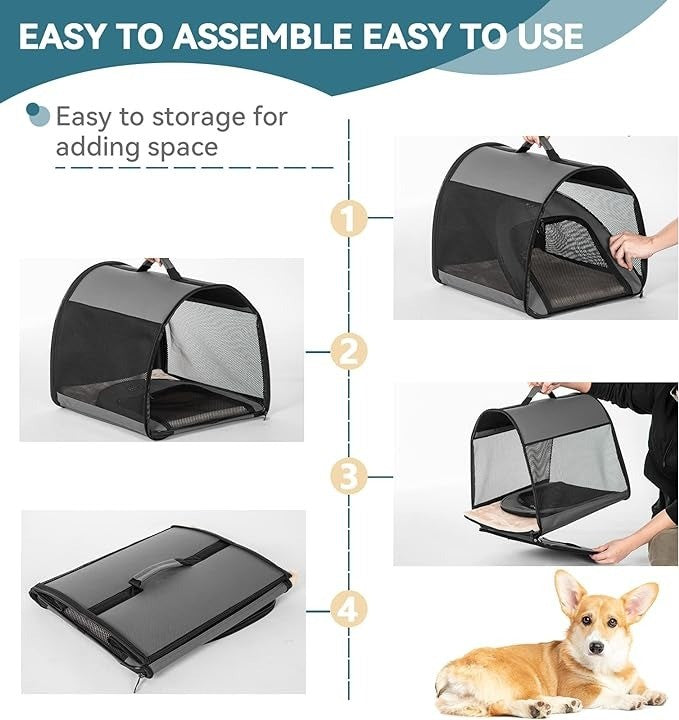 Petsfit Dog Crate Arch Design Portable Dog Travel Crates