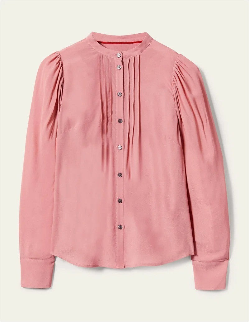 BODEN Pleated Button Through Blouse UK 18