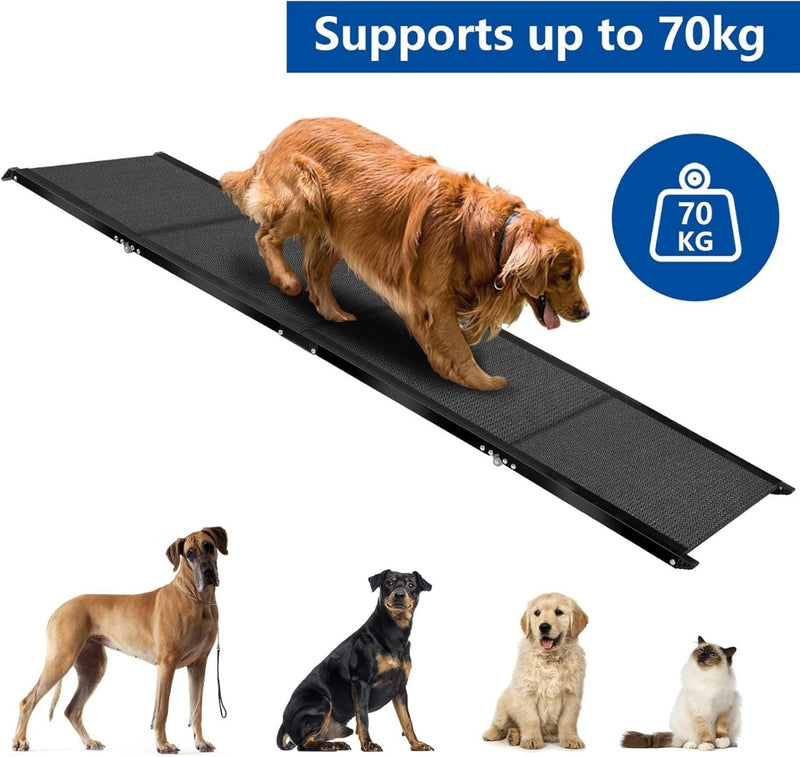 Folding Dog Ramp for Cars Medium Large Dogs Pet Ramp 160 × 44cm