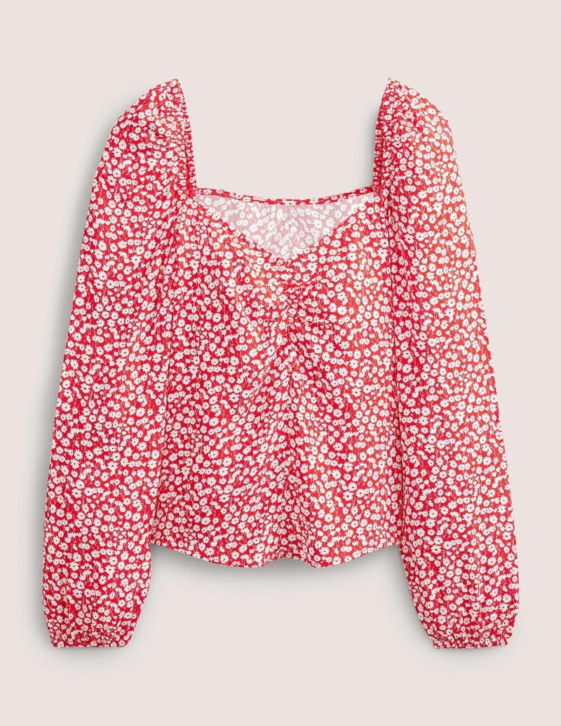 BODEN Sweetheart Printed Top