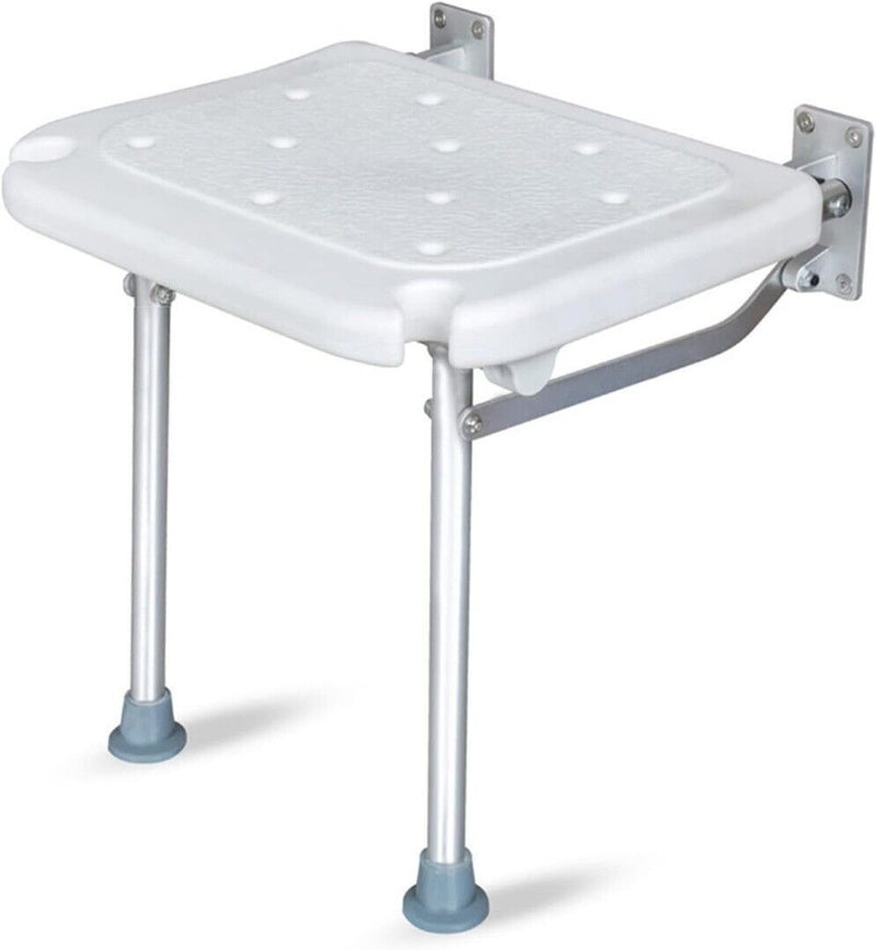 Folding Shower Bench - Wall Mounted - Flip-up - Screw-in Chair Stool