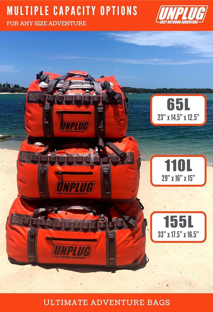 110L Heavy Duty Waterproof Duffle Bag UNPLUG