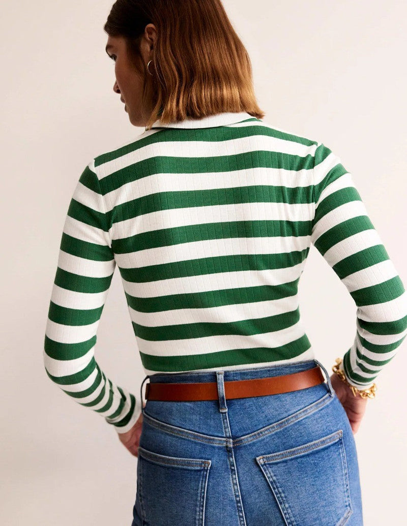 BODEN Anna Rib Roll Neck Top