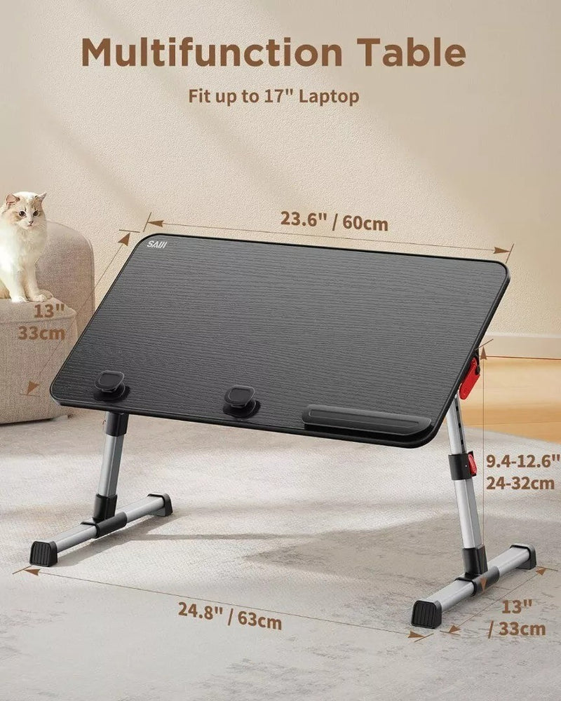 Bed Table Height Adjustable, 4 Adjustable Angles