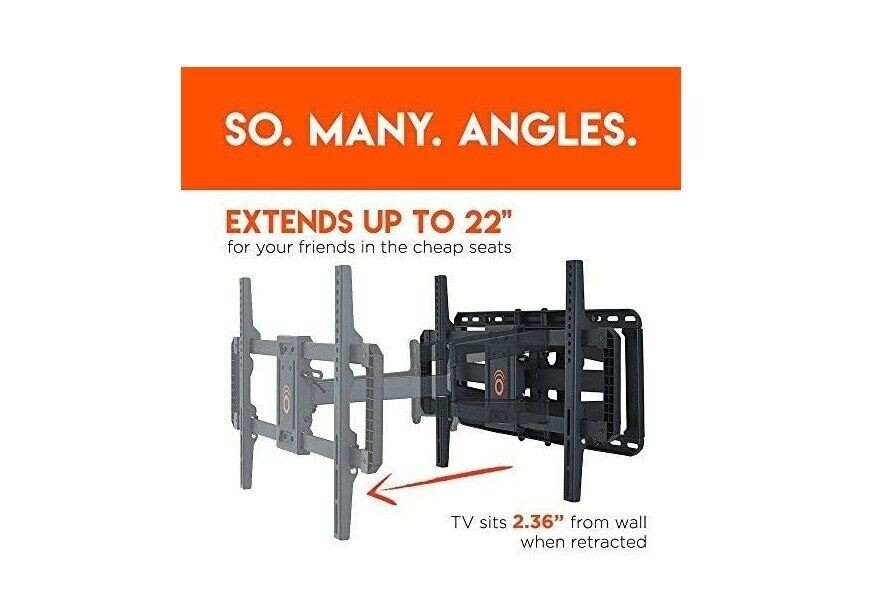 ECHOGEAR Full Motion Tilt Swivel TV Wall Mount for most 4280 inch