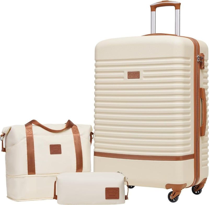 Suitcase Set with Travel and Toiletry Bag 24"