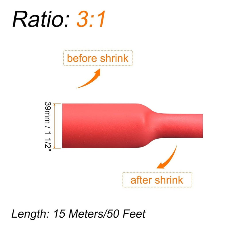 Heat Shrink Tubing 3:1 Ratio 50FT Adhesive