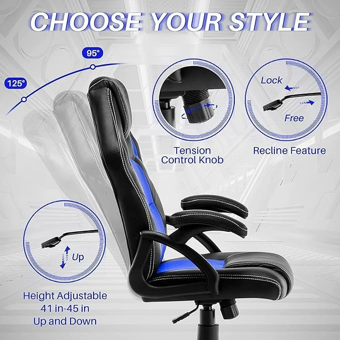 Office Gaming Chair 360°swivel PU Leather