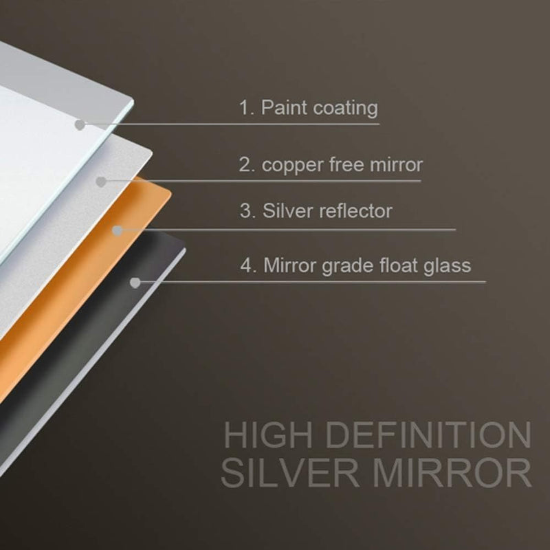 Mirror 45.7 cm Frameless Beveled Edge