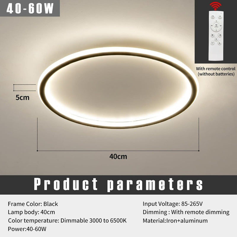 LED Ceiling Light Diameter Dimmable 3000-6000K