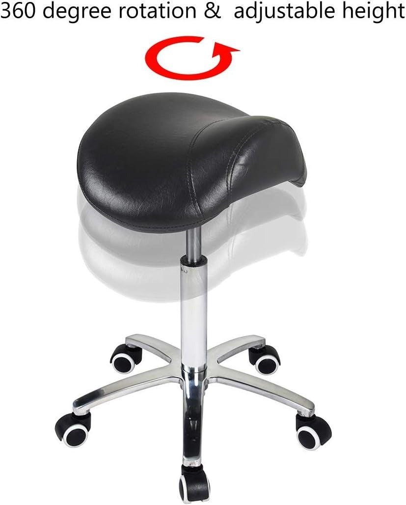 Antlu Saddle Stool Massage Rolling Work Chair