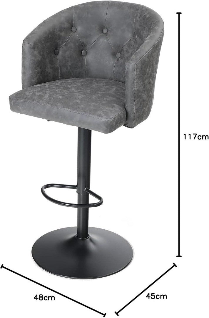 Rotating Bar Stool 117cm Height Adjustable