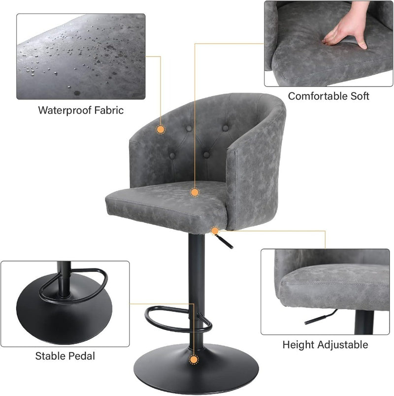 Rotating Bar Stool 117cm Height Adjustable