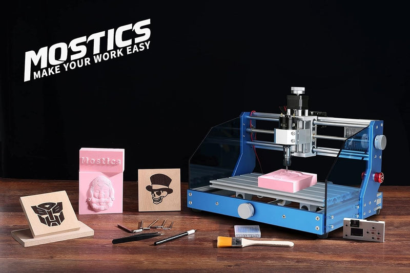 Mostics,CNC 3018 Pro With Spindle All Metal Frame Wood Router Machine